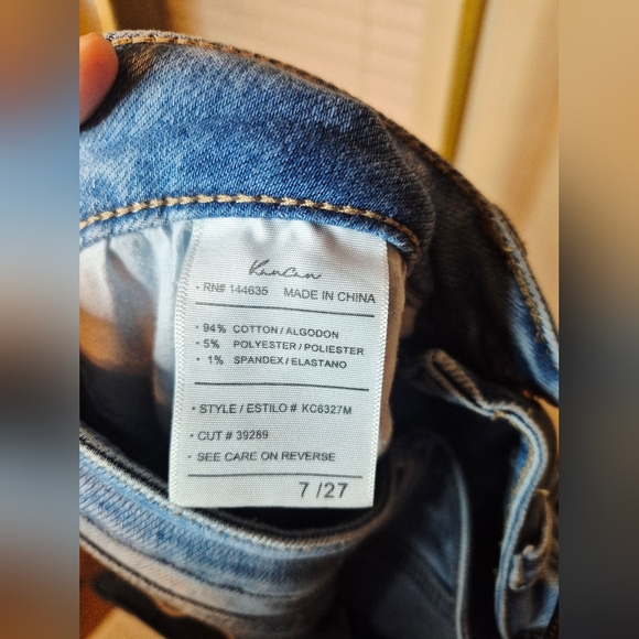 KanCan Light Blue Distressed Flare Jeans - Picture 3 of 3